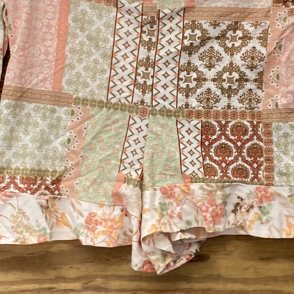 Ruffled Medallion Patchwork Skort Shorts Cato Fas… - image 8